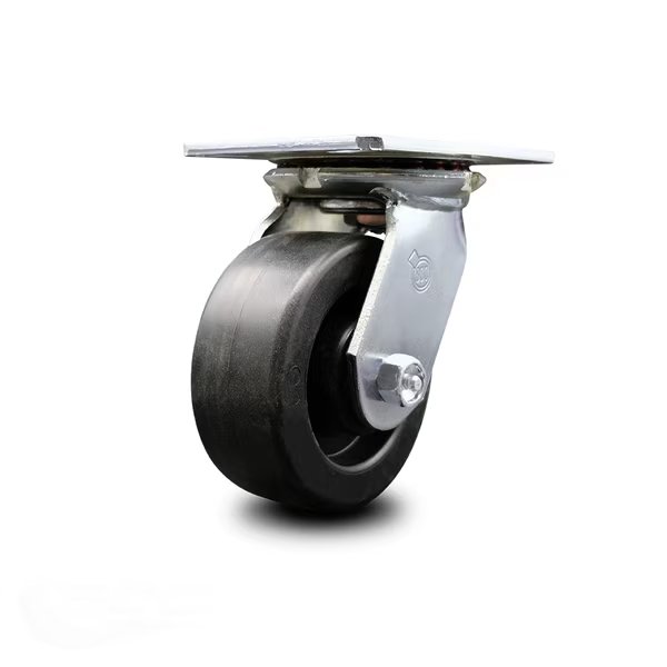 5 Inch Heavy Duty Top Plate Polyolefin Swivel Caster with Roller Bearing SCC, Service Caster, Mfr#: SCC-35S520-POR